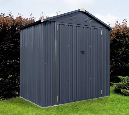 Spacemaker Gereedschapsschuur Metaal - 119x183x196 cm -Grijs