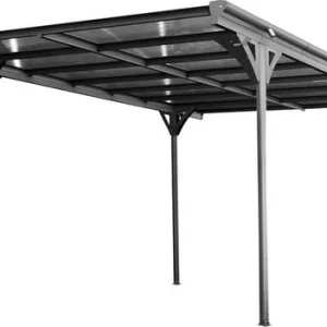 Westmann Aluminium carport met plat dak Helsinki - Antraciet - 503x305x232cm