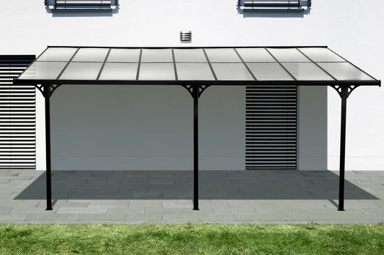 Westmann Aluminium Terrasoverkapping Bruce SI06108 - 300x556x270 cm - Zwart