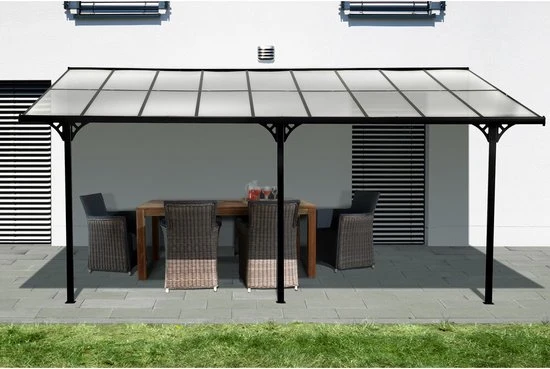 Westmann Aluminium Terrasoverkapping Bruce SI06108 - 300x556x270 cm - Zwart