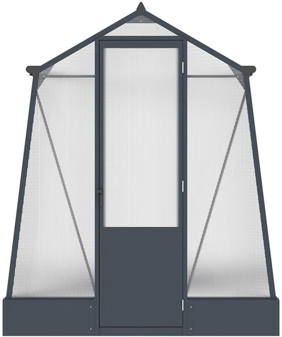 Westmann Aurora 68 - TuinKas met fundering - Antraciet 248x188 cm