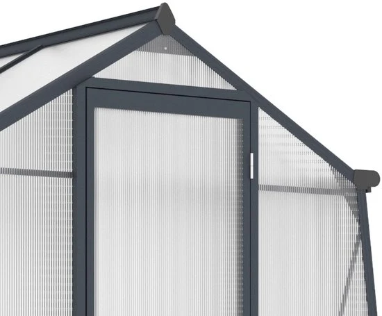 Westmann Aurora 68 - TuinKas met fundering - Antraciet 248x188 cm