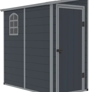 Westmann Kunststof Aanbouw Tuinschuur Hortus M -111x191x194cm - Grijs