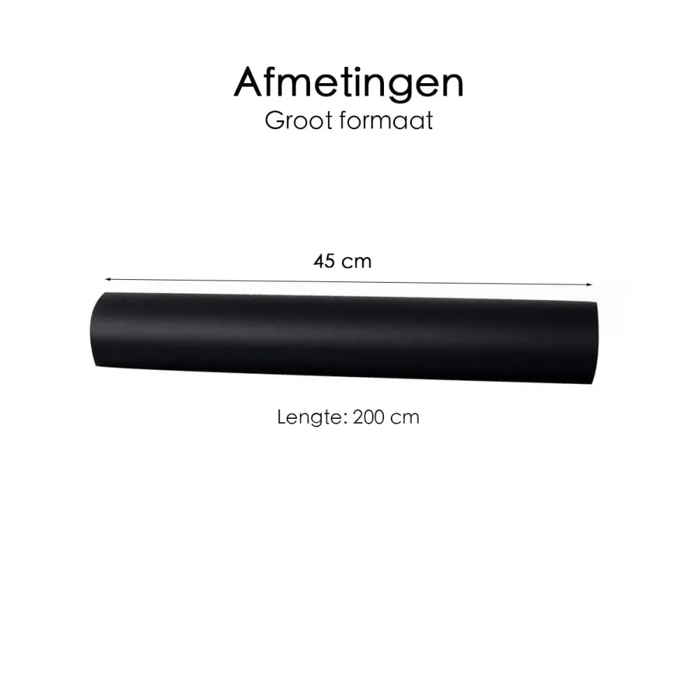 Krijtbordfolie - 200x45 cm - Muursticker - Inclusief krijtjes
