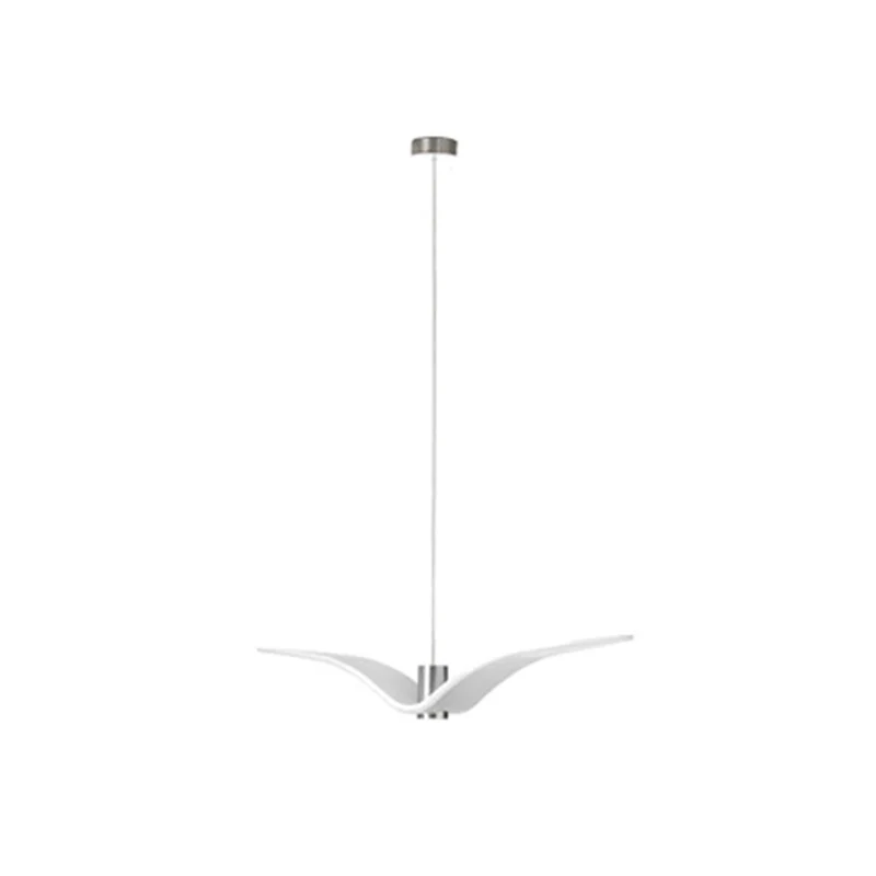 Wanddecoratie Witte moderne art deco meeuwen hanglamp 1 lichte hanger van harsmateriaal voor eetkamer