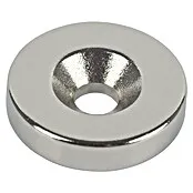 Fix-o-moll Magneet Neodymium met verzonken gat - Rond, Diameter: 18 mm
