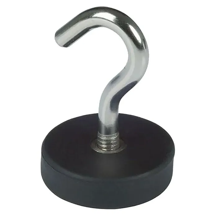 Fix-o-moll Magneethaak Neodymium met rubberen bekleed - Rond, Diameter: 28 mm, Hoogte: 38 mm