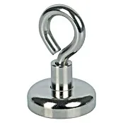 Fix-o-moll Potmagneet Neodymium met oog - Diameter: 32 mm, Hoogte: 44 mm, Draagkracht: 40 kg