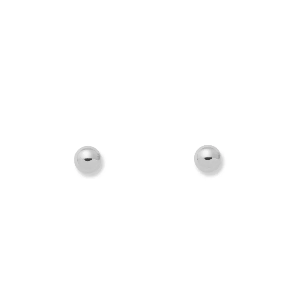 18ct Ivoor Gold Ball 3 mm Earrings shine
