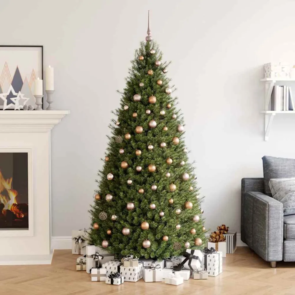 61-delige Kerstballenset met piek en 150 LED's roségoud