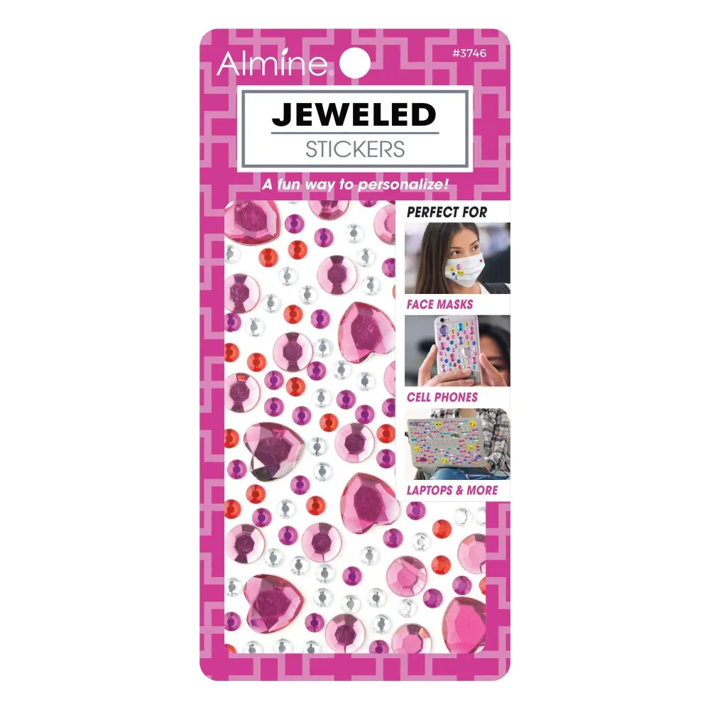 Almine Jeweled Stickers, Assorted Blue
