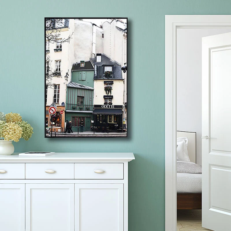 Architectuur Wall Art Decor voor salon verpakt canvasdoek wit voor decoratief, meerdere maten beschikbaar