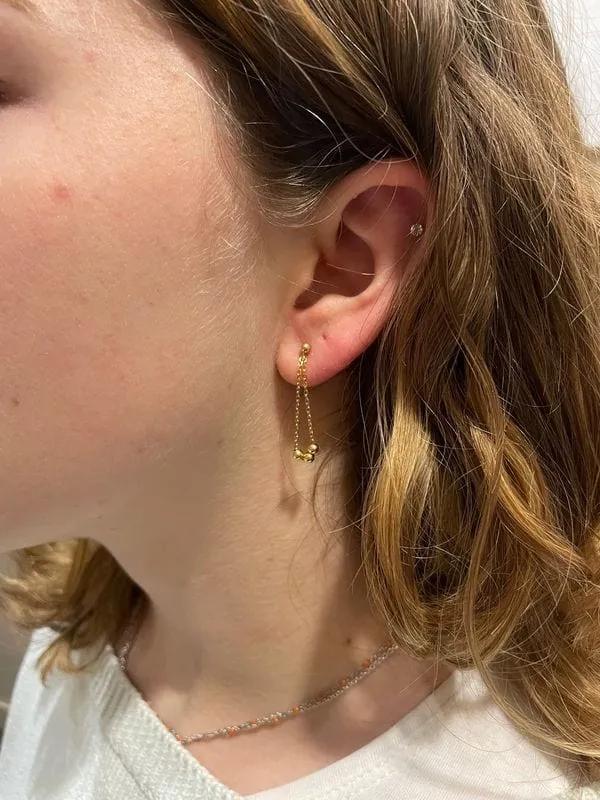 BALL PENDANT EARRINGS