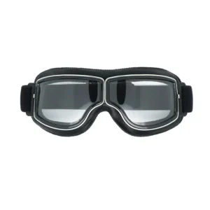 Black Motorcycle Goggles Retro