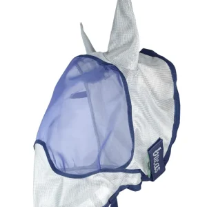 Buzz-Off Weelderig Fly Mask Ears Blue M