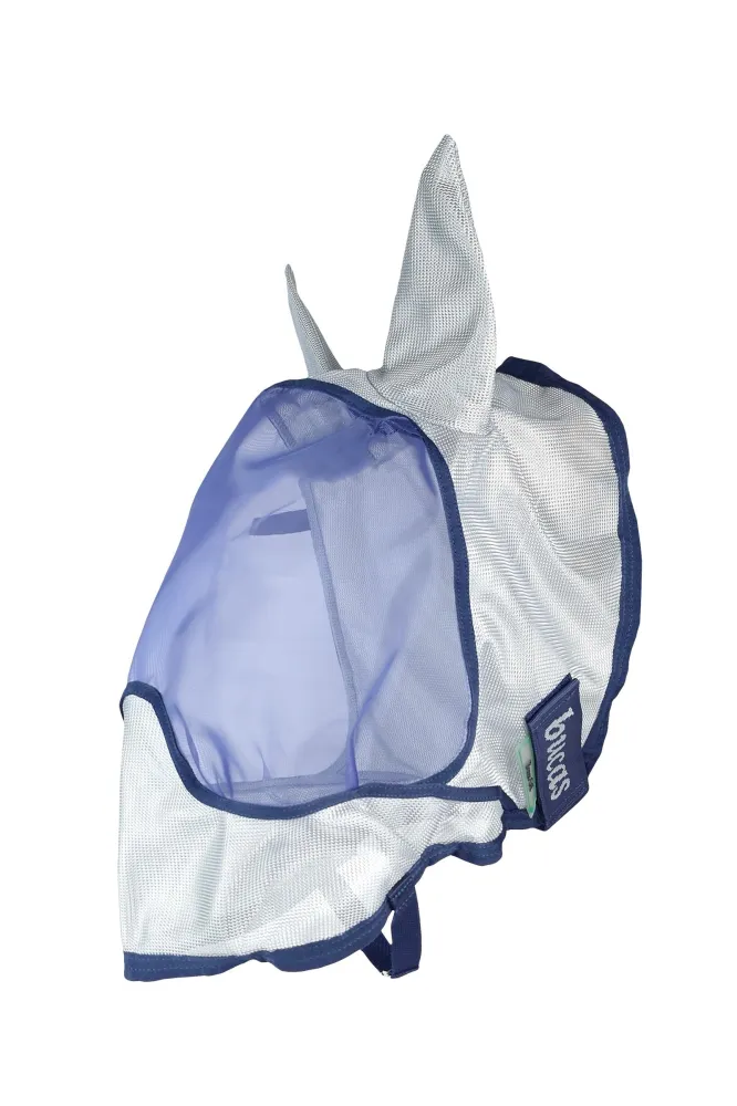 Buzz-Off Weelderig Fly Mask Ears Blue M