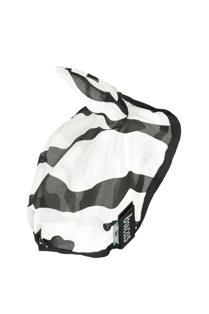 Buzz-Off Zebra Fly Mask Black/White XS