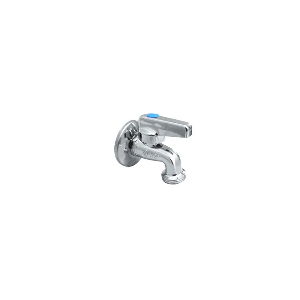 Chroom ball valve washing machine connection complete rosette