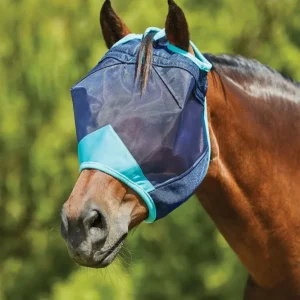 Comfitec Deluxe Fine Gaas Mask Navy/ Turquoise Mini