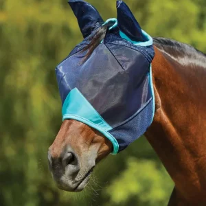 Comfitec Deluxe Fine Mesh Mask Ears Navy/ Turkoois C
