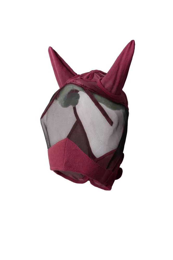 Comfort Fly Mask Burgandy XS