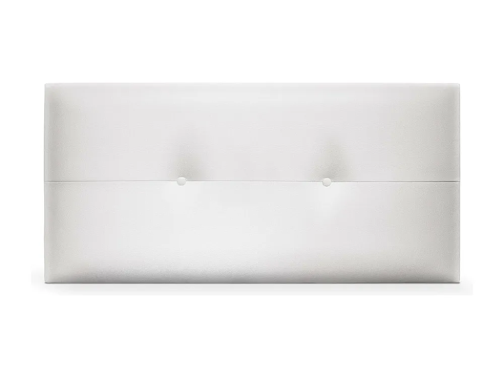 DHOME Kunstlederen hoofdeinde met knopen 90x50cm Bedden 80/90 - Wit