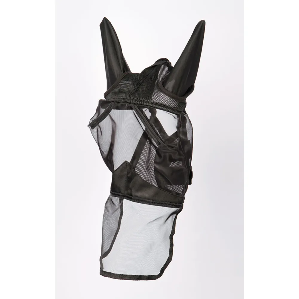 Fly Mask Flyshield Nose Zwart M