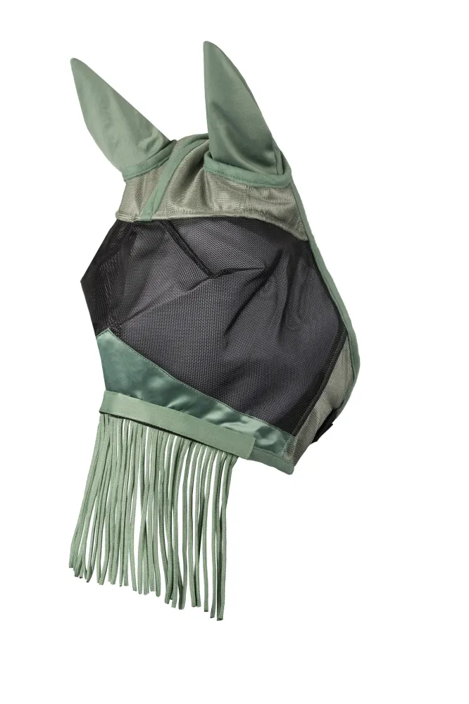 Fly Mask Fringed Nose Sea Spray XL