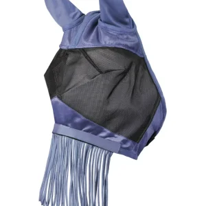 Fly Mask Fringed Nose Veloursstof Morning M