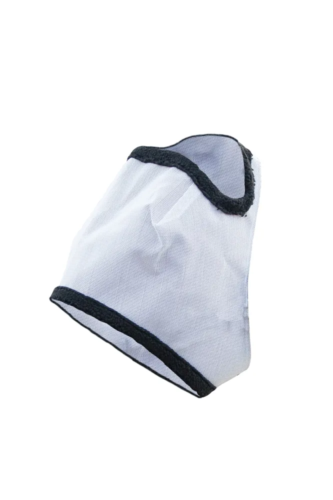 Fly Mask Gaas And Soft Pile Black/White F