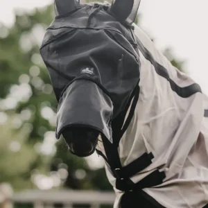 Fly Mask Iconisch Ears and Nose Black C