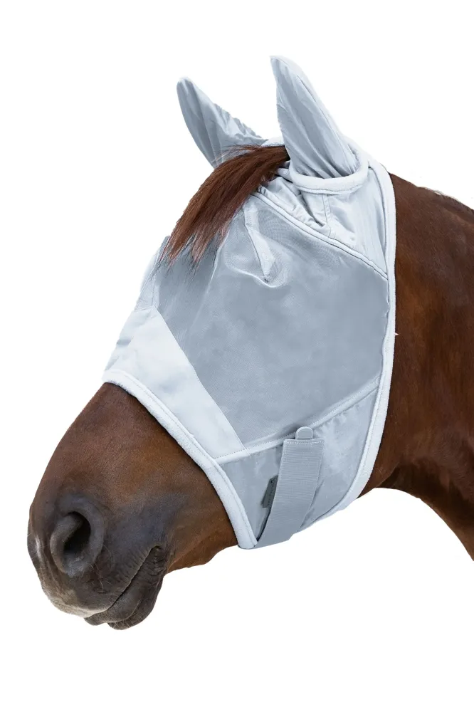 Hoogwaardig Fly Mask Ears Silver Grey C