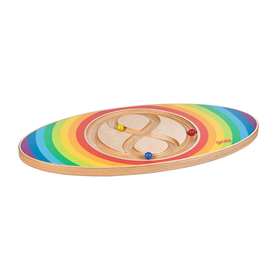 Houtsoort Balance Board Colored Balls