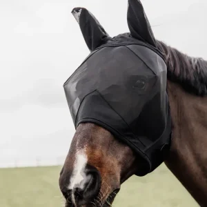 Iconisch Fly Mask Ears Black C