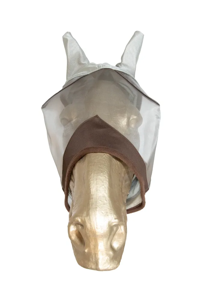 Klassiek Fly Mask Ears Silver C