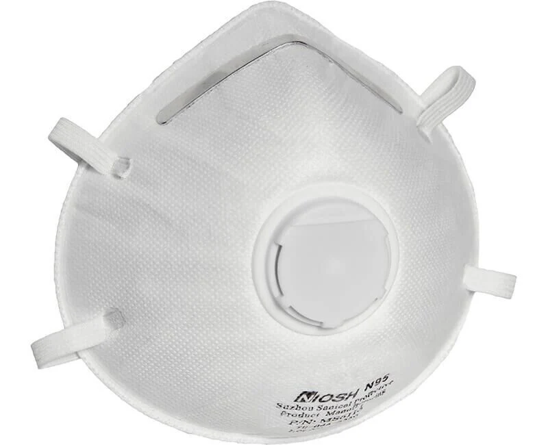 N95 Particulate Dust Masks Cone Respirator Masks Valve (10 Pack)