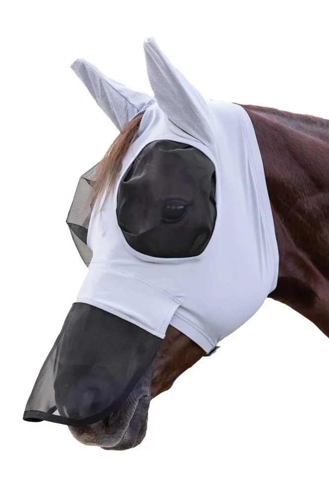 Puck Fly Mask Nose Protection Platinagrijs Grey C