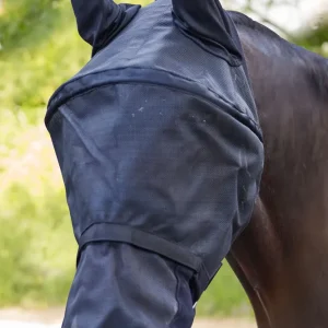 Space Gewaardeerd Fly Mask Ear and Nose Protection Black F