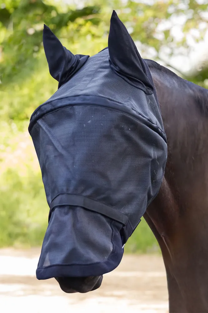 Space Gewaardeerd Fly Mask Ear and Nose Protection Black F