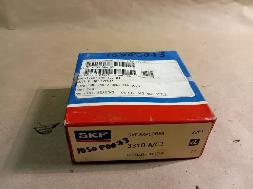 Tweeling Row Angular Contact Ball Bearing 50mm ID x 110mm OD x 44.4 mm W, 3310A/C3