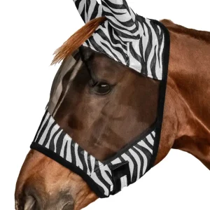 Zebra Fly Mask Black/White SHP