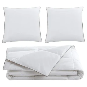 Set dekbed 220 x 240 cm + 2 hoofdkussens 65 x 65 cm met antimijtbehandeling - Collectie FEATH
