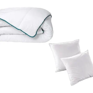 Set warm dekbed 220 x 240 cm + 2 gerecycled hoofdkussens 60 x 60 cm - Koop nu online
