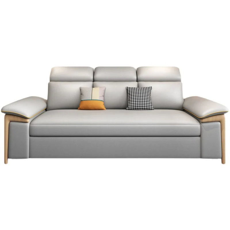 Faux Leather Stain Resistant Contemporary Bed Settee Grauw 55l