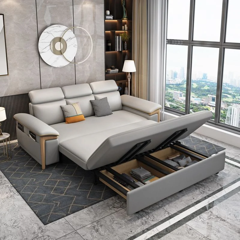 Faux Leather Stain Resistant Contemporary Bed Settee Grauw 55l