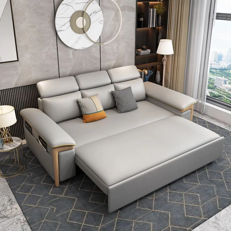 Faux Van leer Stain Resistant Contemporary Bed Settee Gray - All Seasons 55l