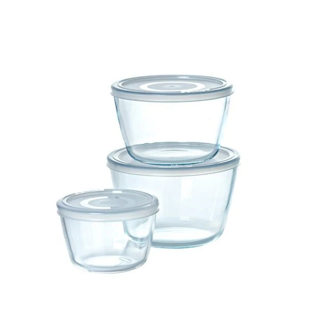Premium Katoenen Cook&Freeze - Ronde reservedeksel - Set van 3 deksels verschillende maten