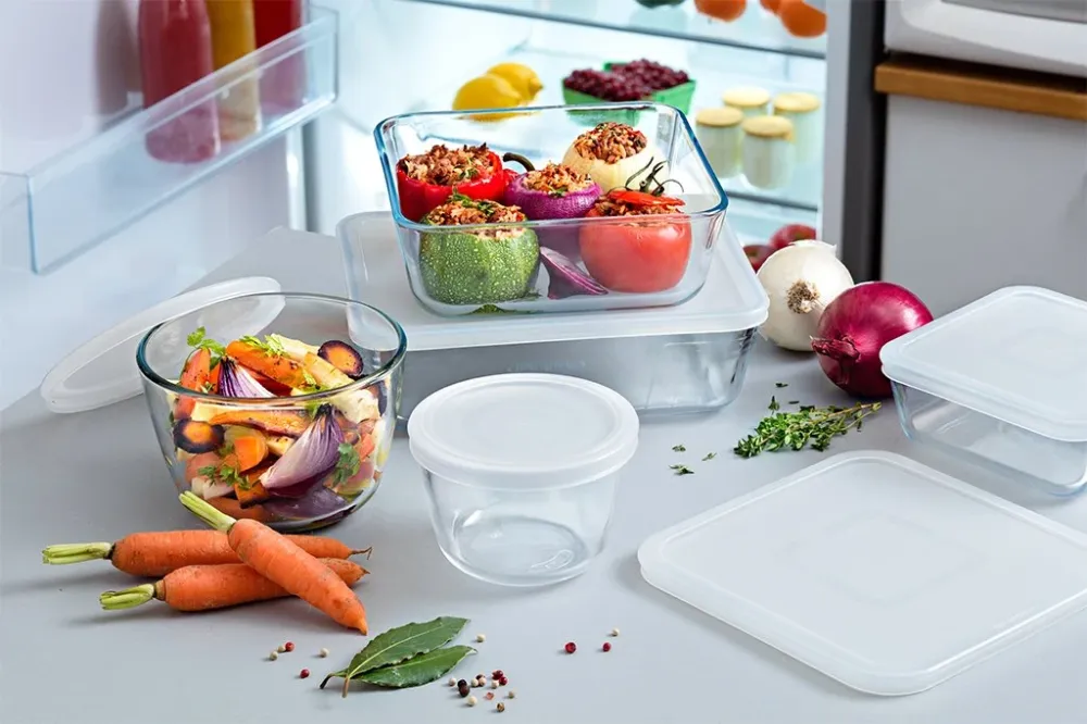 Premium Katoenen Cook&Freeze - Ronde reservedeksel - Set van 3 deksels verschillende maten