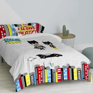 Dekbedovertrekset 2-delig 155x220 cm (Bed 80/90) Bat
