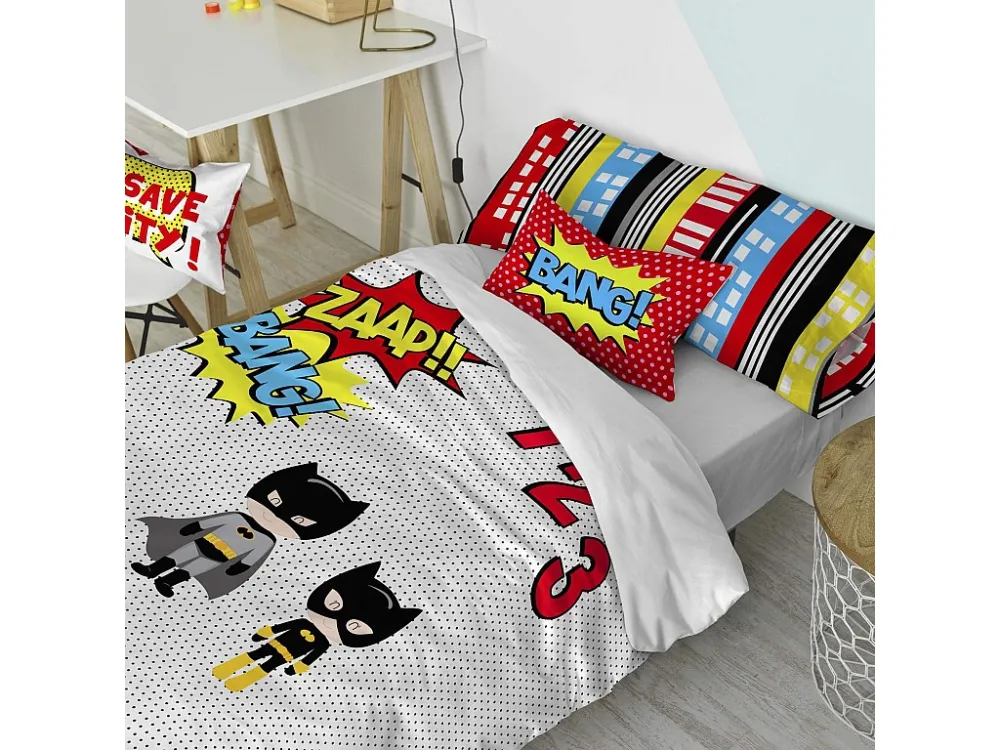 Dekbedovertrekset 2-delig 155x220 cm (Bed 80/90) Bat